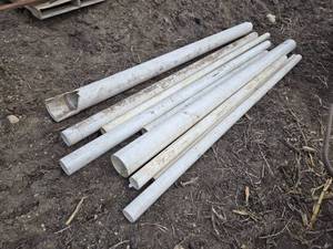 lot 72 image: Collection of Assorted PVC Pipes, Various Lengths and Widths