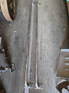 lot 174 image: Pair of Stainless Steel Handrails with Mounts