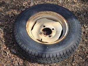 lot 192 image: New Trailer Tire with Rim ST20575D14