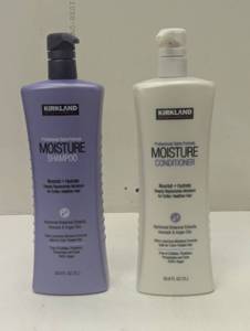 lot 132 image: Kirkland Signature Moisture Shampoo and Conditioner, 33.8 fl oz Ea