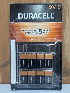 lot 20 image: Duracell 9V Alkaline Batteries, 8-count