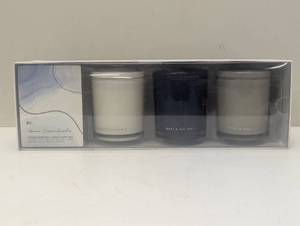 lot 114 image: Essentials Luxury Artisan 3 Pack Scented Candle Gift Set 11oz Each