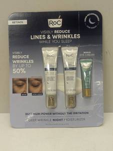 lot 112 image: RoC Retinol Correxion Deep Wrinkle Night Moisturizer PK 1.3 oz  Eye Cream