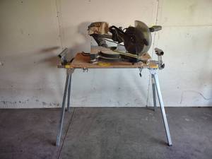 lot 9 image: Ryobi 10 Miter Saw with Stand...