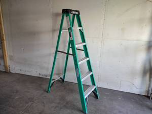 lot 42 image: Werner 6 225 lb. Fiberglass Step L...
