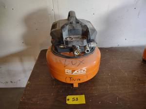 lot 53 image: Ridgid Pancake Air Compressor...