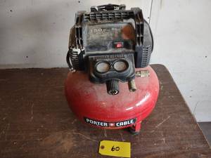 lot 60 image: Porter Cable Pancake Air Compressor...