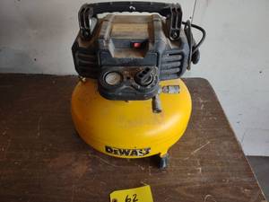 lot 62 image: Dewalt Pancake Air Compressor...