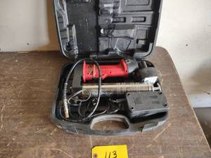lot 113 image: Legacy 12 Volt Grease Gun...