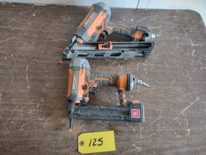 lot 125 image: (2) Ridgid Nailers...