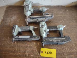 lot 126 image: (3) Metabo Nailers...