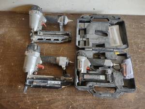 lot 129 image: (3) Porter Cable Nailers...