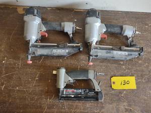 lot 130 image: (3) Porter Cable Nailers...