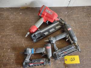 lot 133 image: (3) Senco Nailers...