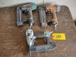 lot 135 image: (3) Assorted Nailers...
