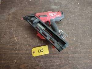 lot 138 image: Milwaukee 18 Volt Brad Nailer, No B...