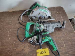lot 156 image: (3) Power Tools...