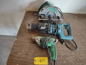 lot 157 image: (3) Power Tools...