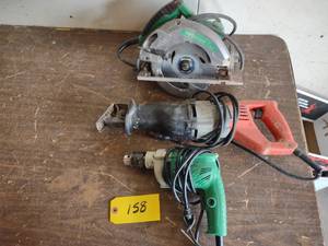 lot 158 image: (3) Power Tools...