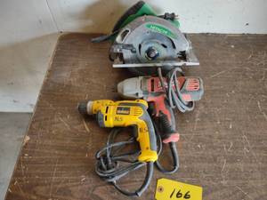 lot 166 image: (3) Power Tools...