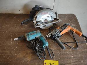 lot 167 image: (3) Power Tools...