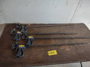 lot 243 image: (4) Quick Grip 3 Bar Clamps...