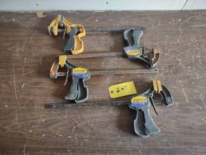 lot 247 image: (4) Quick Grip 12 Bar Clamps...