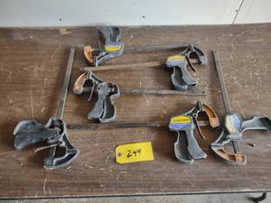 lot 249 image: (6) Quick Grip 12 Bar Clamps...