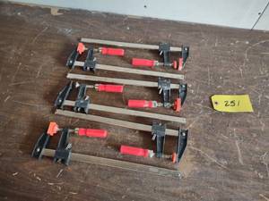 lot 251 image: (6) Bessey 12 Bar Clamps...