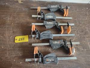 lot 255 image: (6) Jorgenson EZ Hold 12 Bar Clamp...