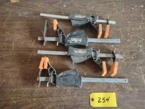 lot 254 image: (4) Jorgenson EZ Hold 12 Bar Clamp...