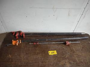 lot 259 image: (3) Pipe Clamps, 2-3 12...