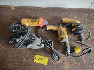 lot 261 image: (4) Power Tools...