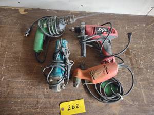 lot 262 image: (4) Power Tools...