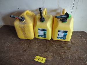 lot 270 image: (3) Fuel Cans...