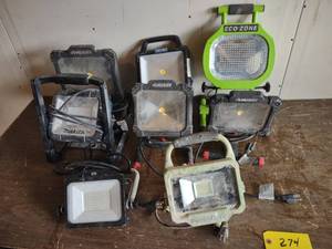 lot 274 image: (8) LED Work Lights, Works...
