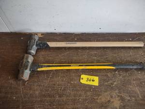 lot 306 image: 12 lb. & 10 lb. Mauls...