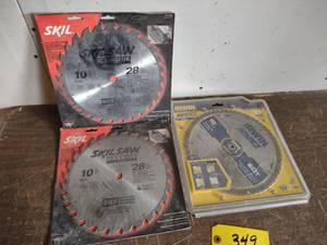 lot 349 image: (3) 10 Saw Blades...