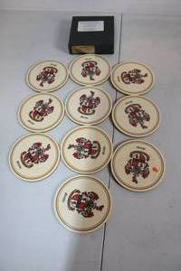 lot 37 image: Set of Heraldic Murphy Coasters with Family Crest