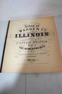 lot 57 image: 1872 Atlas of Warren Co. Illinois with Maps of United States and Hemispheres