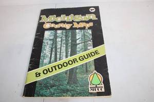 lot 58 image: Vintage Michigan County Maps & Outdoor Guide