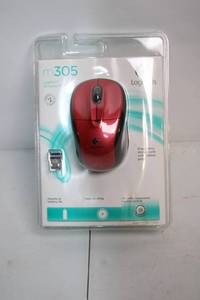 lot 84 image: Logitech M305 Wireless Mouse Red with USB Nano Receiver