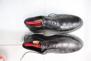 lot 89 image: Pair of ECCO Mens Black Leather Dress Shoes Size 47