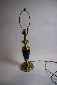 lot 95 image: Brass and Blue Table Lamp Base