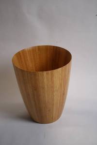 lot 102 image: Elegant Bamboo Waste Bin
