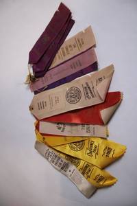 lot 105 image: Collection of Vintage Dog Show Award Ribbons