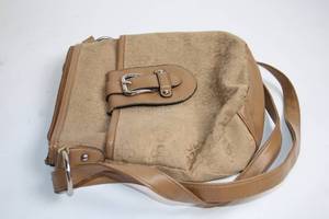 lot 157 image: Croft & Barrow Tan Shoulder Bag with Buckle Detail