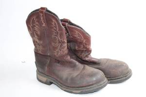 lot 166 image: Used Ariat Mens Western Work Boots Size 9.5D