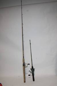 lot 168 image: Set of 2 Fishing Rods with Reels by Cabelas