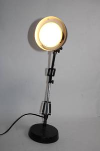 lot 170 image: Adjustable Desk Lamp with Round Shade and Clamp